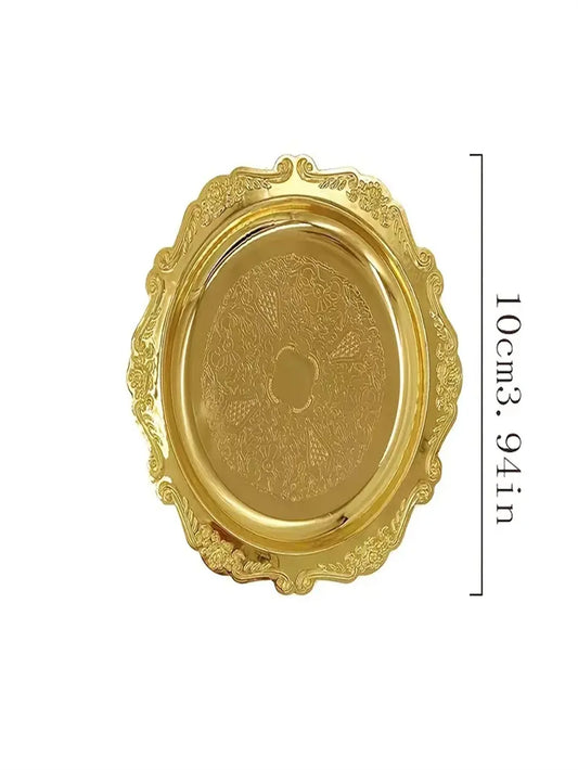 Vintage-Metallschale – Kleine Ablage für Schmuck, Desserts oder Kerzen